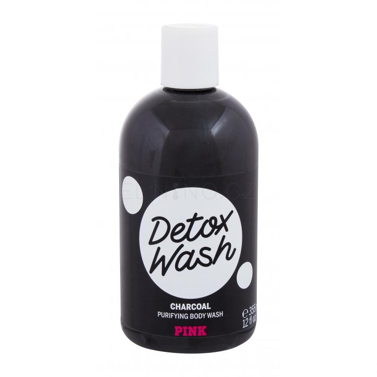 Pink Detox Wash Charcoal Body Wash Sprchový gel pro ženy 355 ml