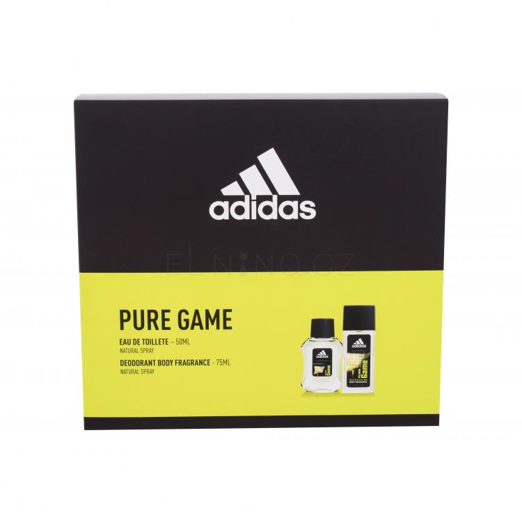 Adidas Pure Game Dárková kazeta toaletní voda 50 ml + deodorant 75 ml