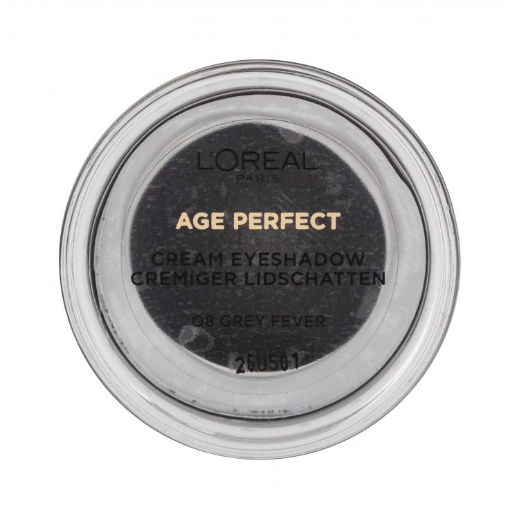 L&#039;Oréal Paris Age Perfect Cream Eyeshadow Oční stín pro ženy 4 ml Odstín 08 Grey Fever