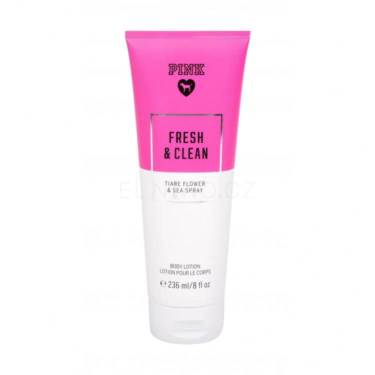 Victoria´s Secret Pink Fresh &amp; Clean Tělové mléko pro ženy 236 ml poškozený flakon