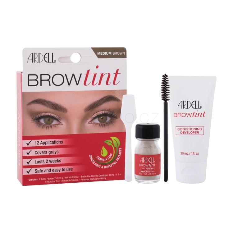 Ardell Brow Tint Barva na obočí pro ženy 8,5 g Odstín Medium Brown