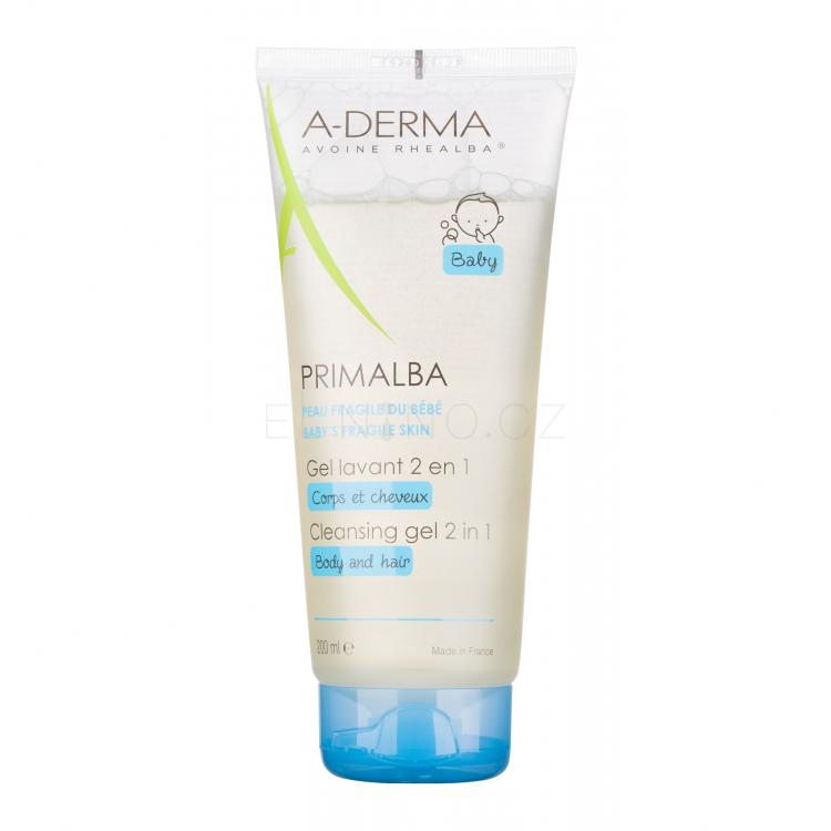 A-Derma Primalba Cleansing Gel 2in1 Sprchový gel pro děti 200 ml