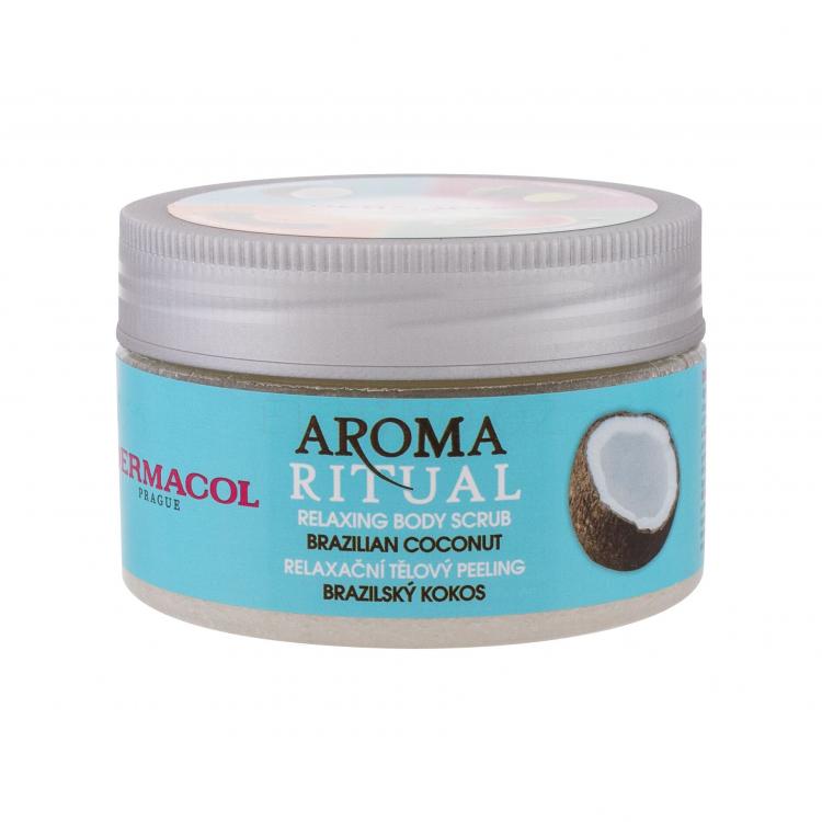 Dermacol Aroma Ritual Brazilian Coconut Tělový peeling pro ženy 200 g