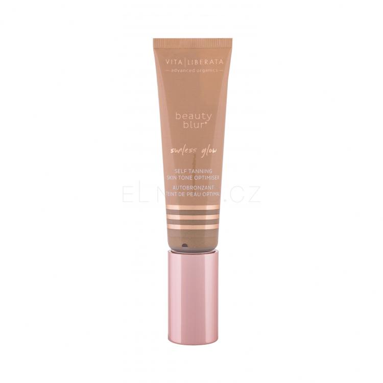 Vita Liberata Beauty Blur Sunless Glow Primer &amp; Tinted Moisturiser CC krém pro ženy 30 ml Odstín Latte