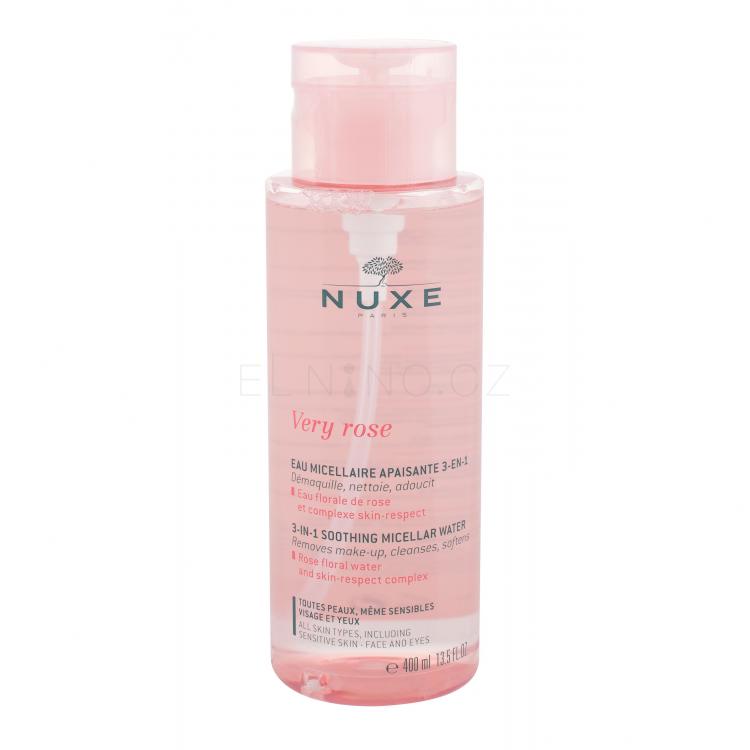 NUXE Very Rose 3-In-1 Soothing Micelární voda pro ženy 400 ml