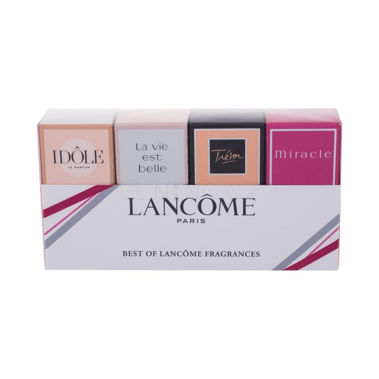 Lancôme Best Of Lancôme Dárková kazeta parfémovaná voda Trésor 7,5 ml + parfémovaná voda Idole 5 ml + parfémovaná voda La Vie Est Belle 4 ml + parfémovaná voda Miracle 5 ml