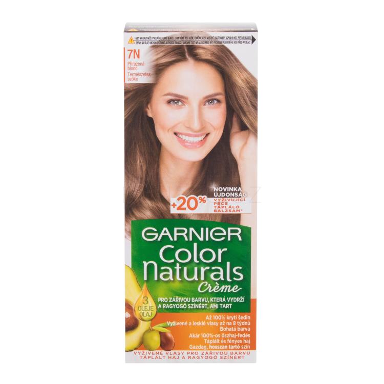 Garnier Color Naturals Créme Barva na vlasy pro ženy 40 ml Odstín 7N Nude Blond poškozená krabička