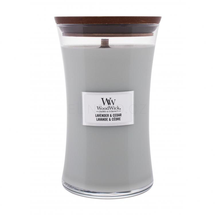 WoodWick Lavender &amp; Cedar Vonná svíčka 610 g