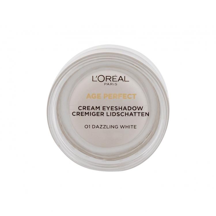 L&#039;Oréal Paris Age Perfect Cream Eyeshadow Oční stín pro ženy 4 ml Odstín 01 Dazzling White