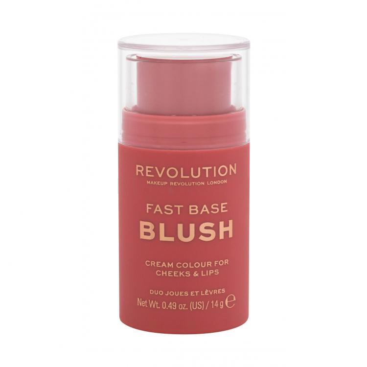 Makeup Revolution London Fast Base Blush Tvářenka pro ženy 14 g Odstín Bare