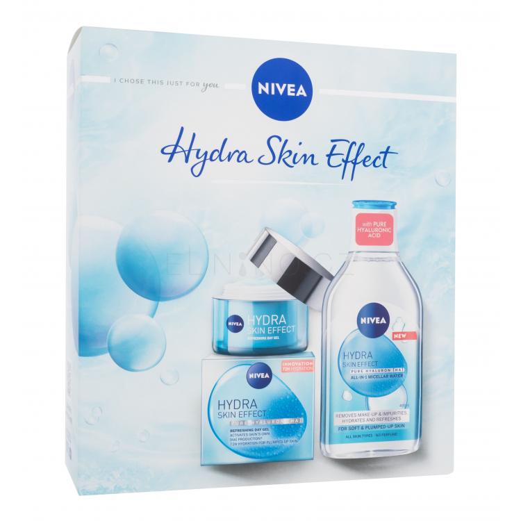 Nivea Hydra Skin Effect Dárková kazeta denní pleťový gel Hydra Skin Effect 50 ml + micelární voda Hydra Skin Effect 400 ml