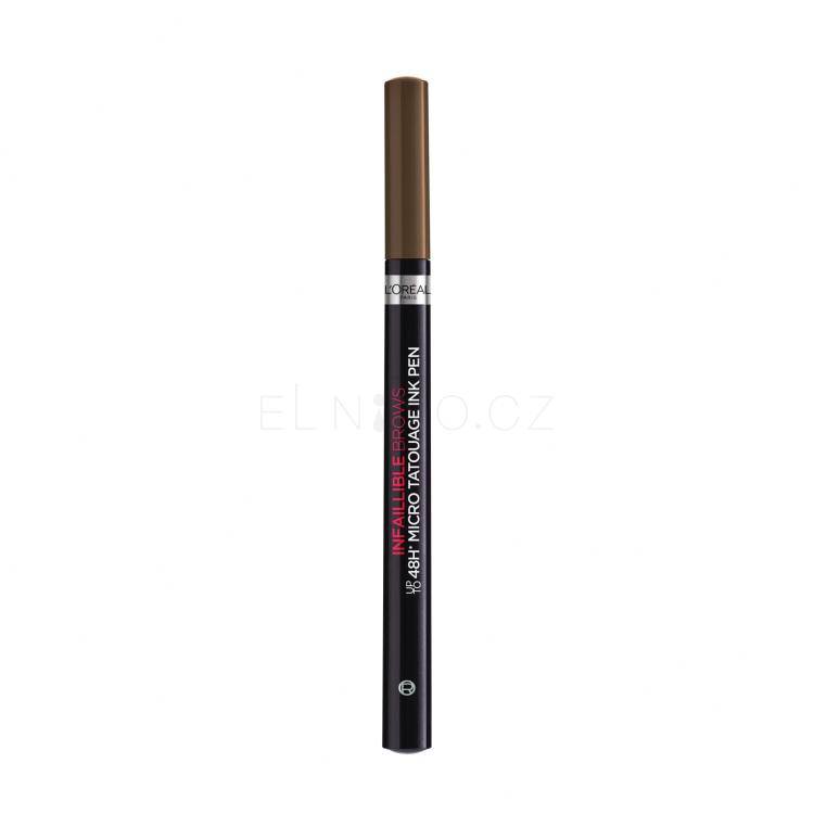 L&#039;Oréal Paris Infaillible Brows 48H Micro Tatouage Ink Pen Tužka na obočí pro ženy 1 g Odstín 3.0 Brunette