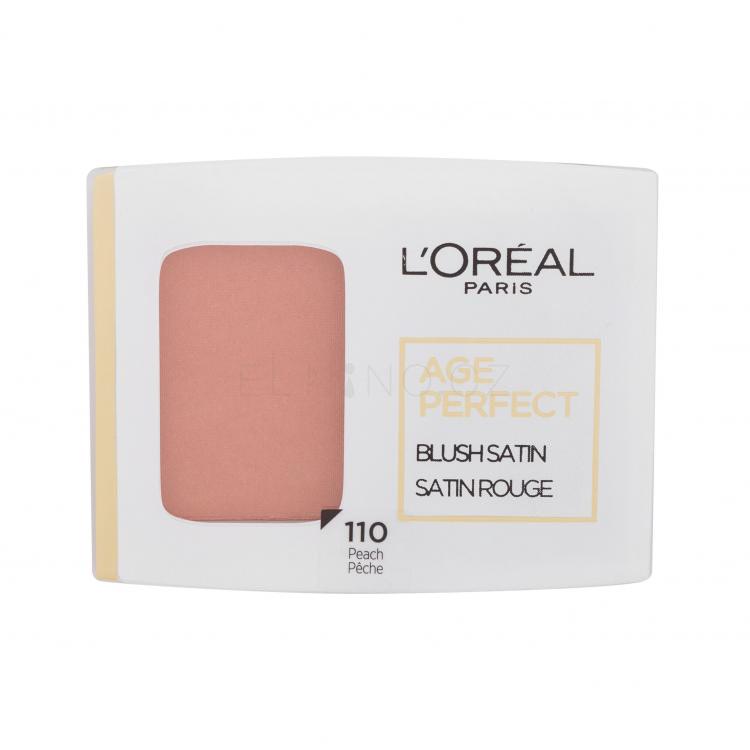 L&#039;Oréal Paris Age Perfect Blush Satin Tvářenka pro ženy 5 g Odstín 110 Peach