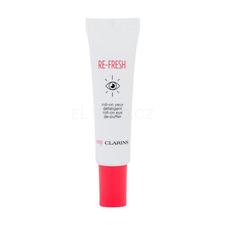 Clarins Re-Fresh Roll-On Eye De-Puffer Oční gel pro ženy 15 ml tester