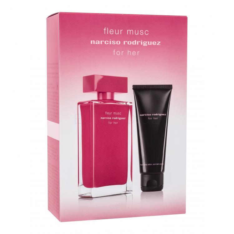 Narciso Rodriguez Fleur Musc for Her Dárková kazeta parfémovaná voda 100 ml + tělové mléko 75 ml