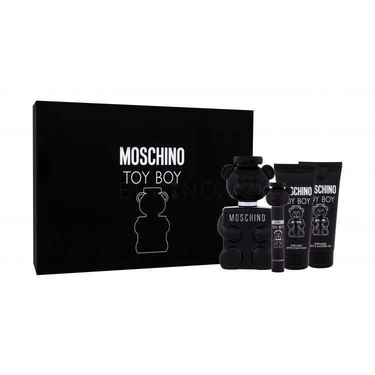 Moschino Toy Boy Dárková kazeta parfémovaná voda 100 ml + parfémovaná voda 10 ml + balzám po holení 100 ml + sprchový gel 100 ml