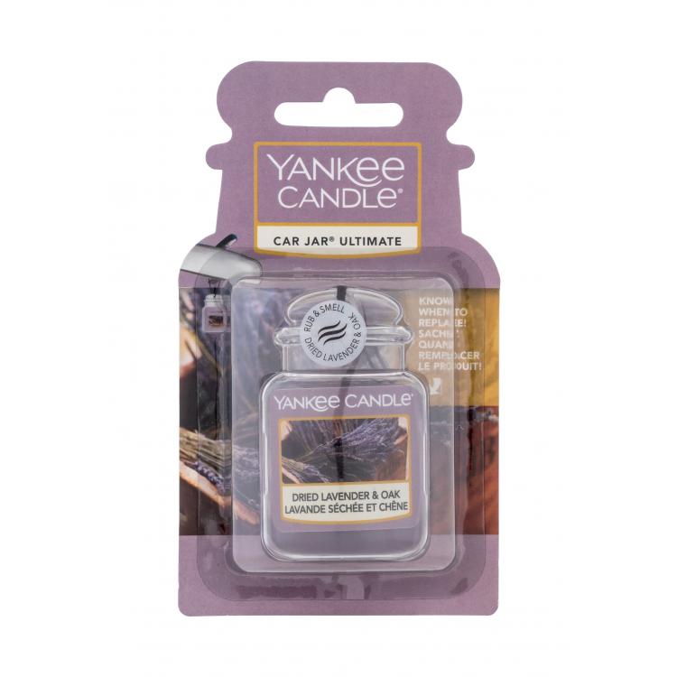 Yankee Candle Dried Lavender &amp; Oak Car Jar Vůně do auta 1 ks