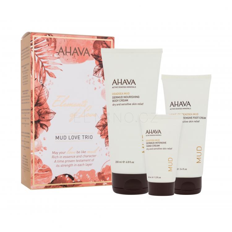 AHAVA Elements Of Love Mud Love Trio Dárková kazeta tělový krém Mud