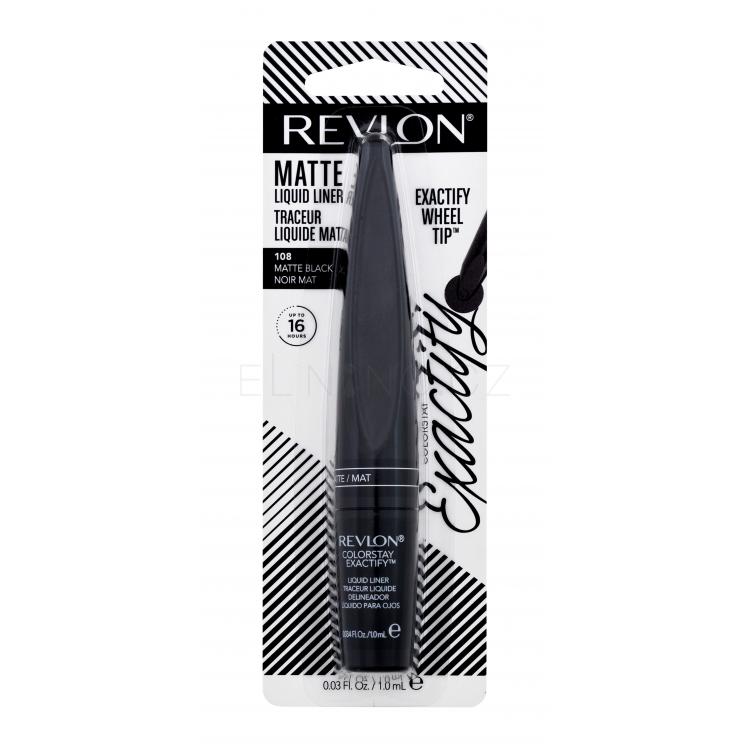 Revlon Colorstay Exactify Oční linka pro ženy 1 ml Odstín 108 Matte Black