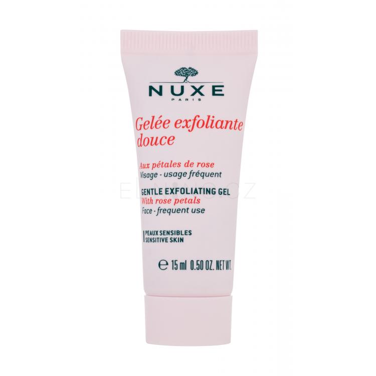 NUXE Rose Petals Cleanser Gentle Exfoliating Gel Peeling pro ženy 15 ml tester