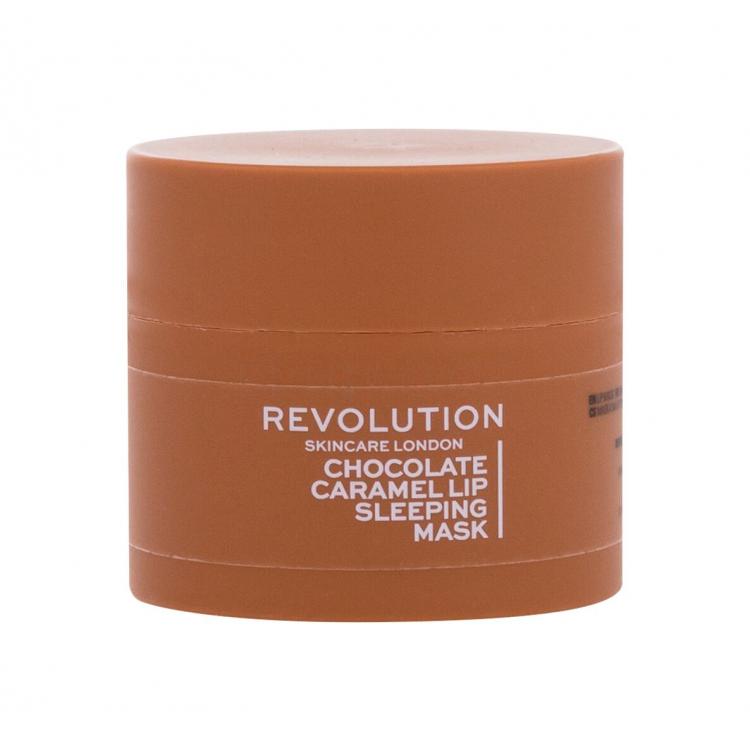 Revolution Skincare Lip Sleeping Mask Chocolate Caramel Balzám na rty pro ženy 10 g