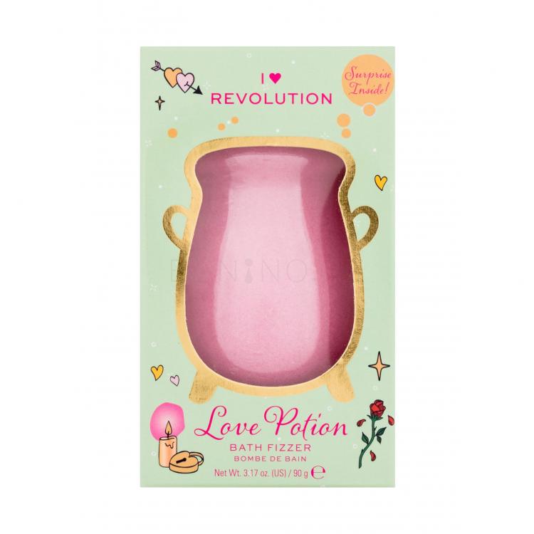 I Heart Revolution Love Spells Potion Bath Fizzer Bomba do koupele pro ženy 90 g