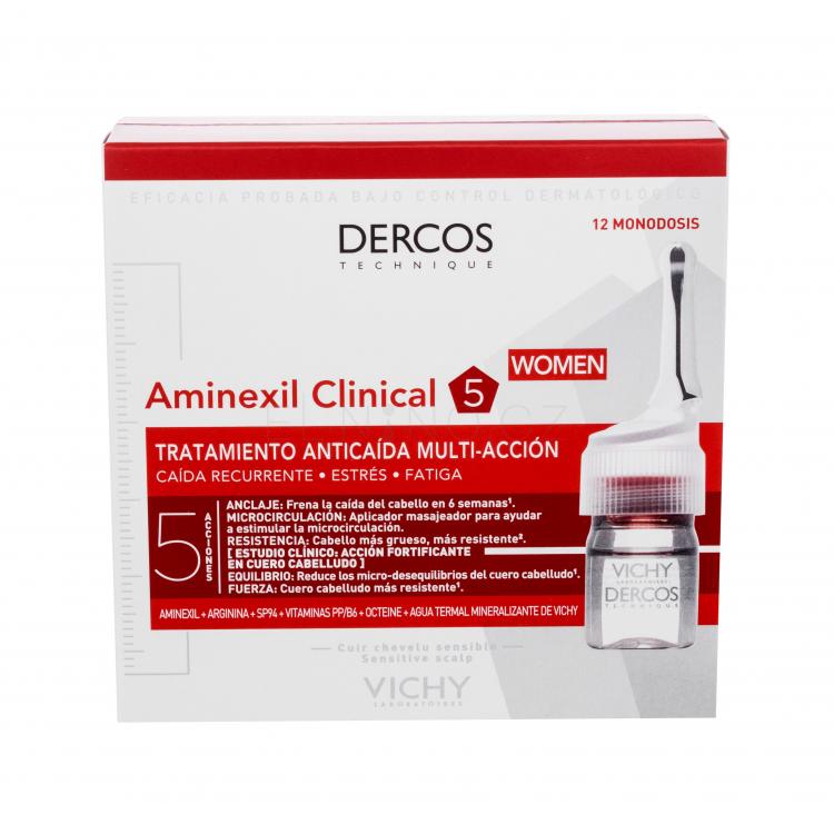 Vichy Dercos Aminexil Clinical 5 Přípravek proti padání vlasů pro ženy 12x6 ml