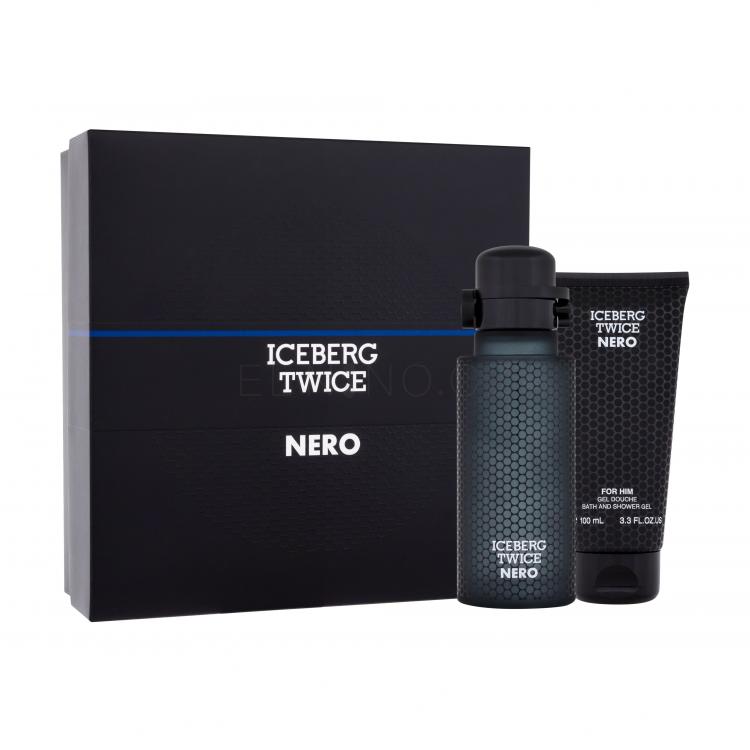 Iceberg Twice Nero Dárková kazeta toaletní voda 125 ml + sprchový gel 100 ml