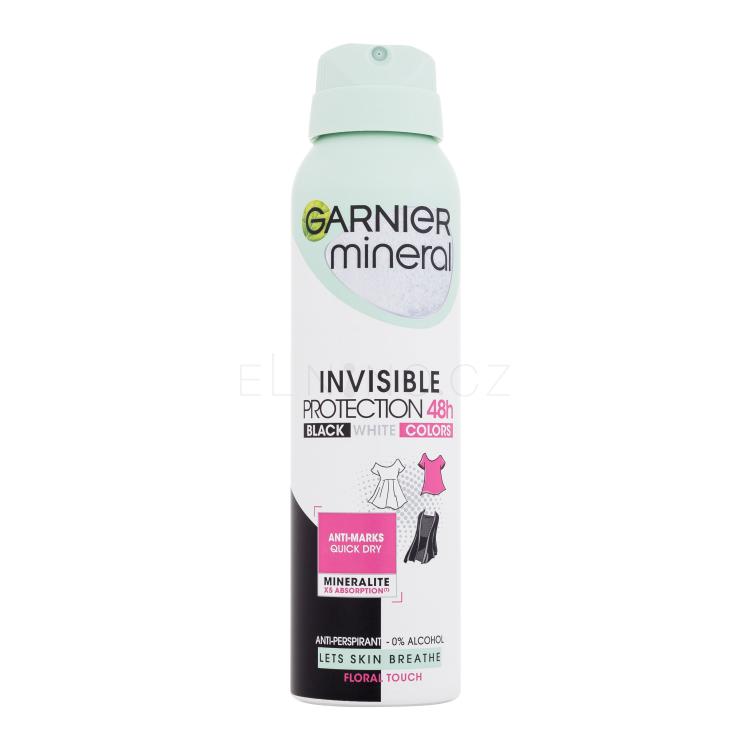 Garnier Mineral Invisible Protection Floral Touch 48h Antiperspirant pro ženy 150 ml