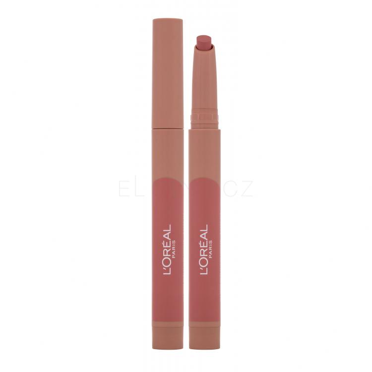L&#039;Oréal Paris Infaillible Matte Lip Crayon Rtěnka pro ženy 1,3 g Odstín 102 Caramel Blondie