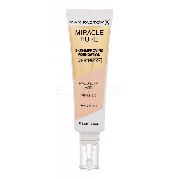 Max Factor Miracle Pure Skin-Improving Foundation SPF30 Make-up pro ženy 30 ml Odstín 32 Light Beige