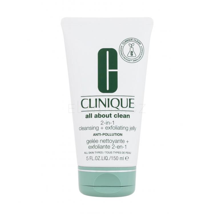 Clinique All About Clean 2-IN-1 Cleansing + Exfoliating Jelly Čisticí gel pro ženy 150 ml