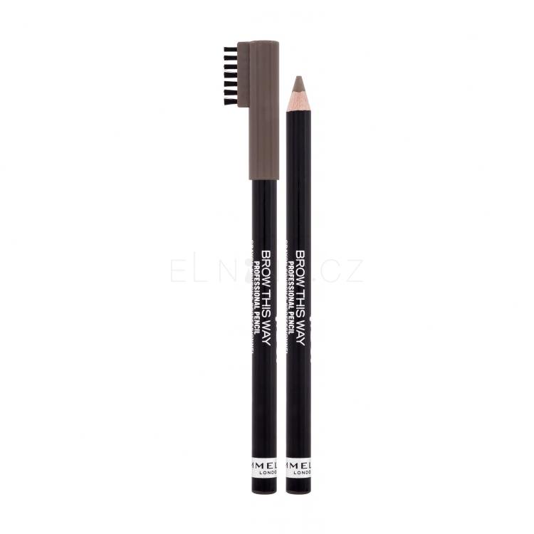 Rimmel London Brow This Way Professional Pencil Tužka na obočí pro ženy 1,4 g Odstín 005 Ash Brown
