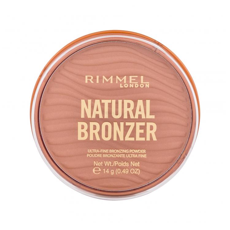 Rimmel London Natural Bronzer Ultra-Fine Bronzing Powder Bronzer pro ženy 14 g Odstín 001 Sunlight