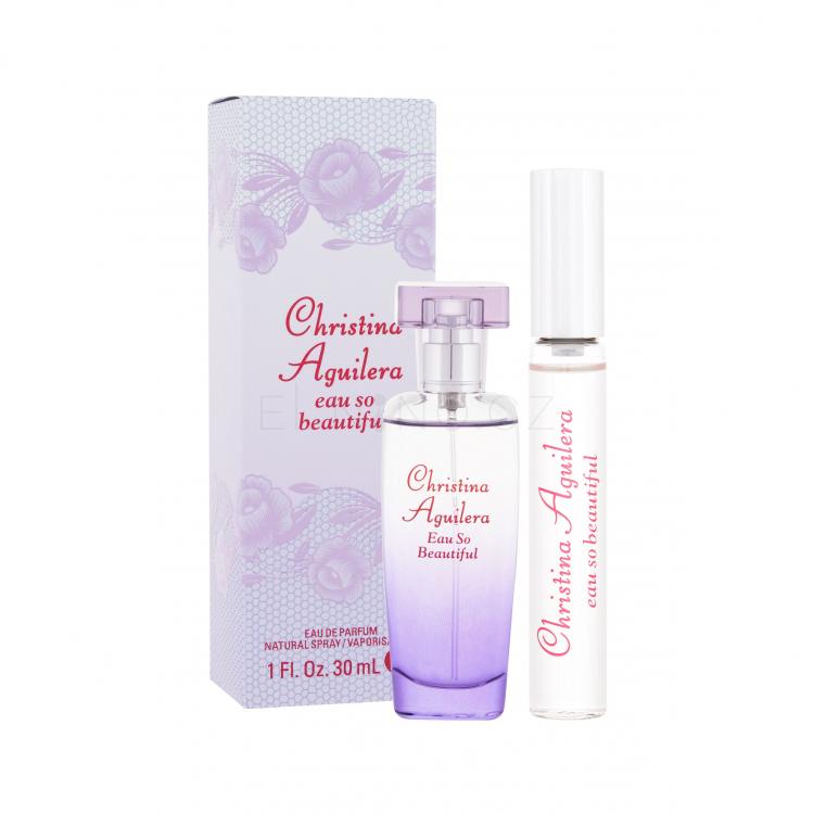 Christina Aguilera Eau So Beautiful Dárková kazeta parfémovaná voda 30 ml + parfémovaná voda 10 ml