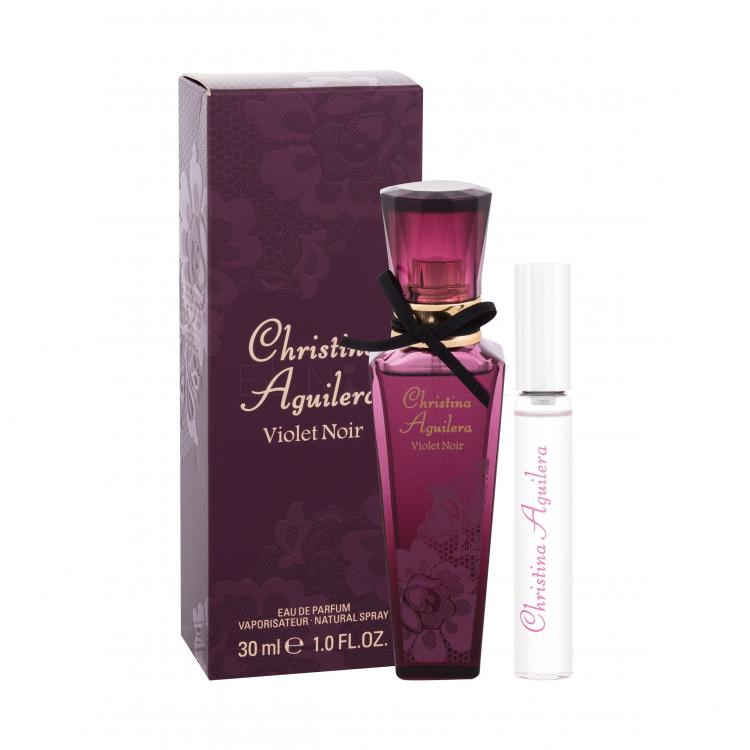 Christina Aguilera Violet Noir Dárková kazeta parfémovaná voda 30 ml + parfémovaná voda Xperience 10 ml