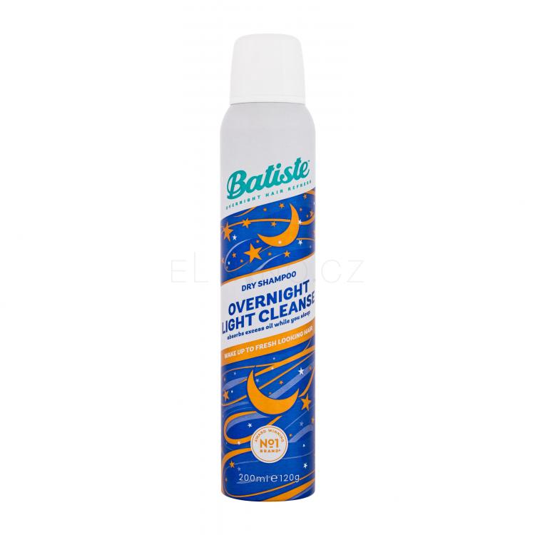 Batiste Overnight Light Cleanse Suchý šampon pro ženy 200 ml