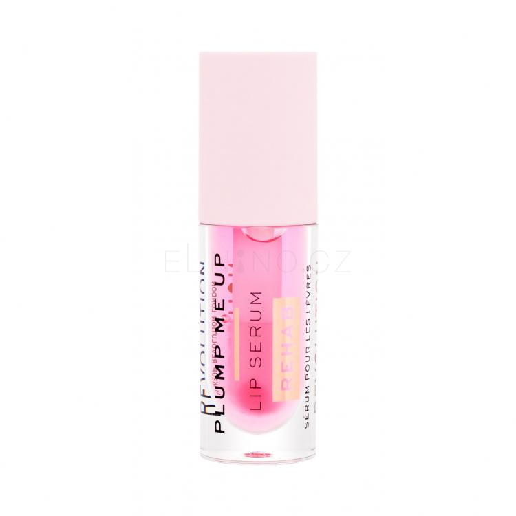 Makeup Revolution London Rehab Plump Me Up Lip Serum Olej na rty pro ženy 4,6 ml Odstín Pink Glaze