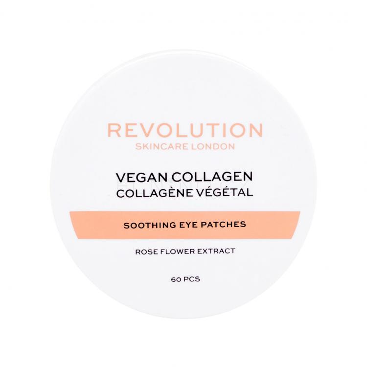 Revolution Skincare Vegan Collagen Soothing Eye Patches Maska na oči pro ženy 60 ks