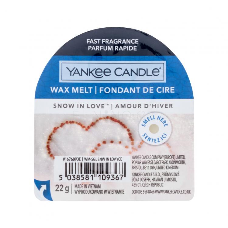 Yankee Candle Snow In Love Vonný vosk 22 g