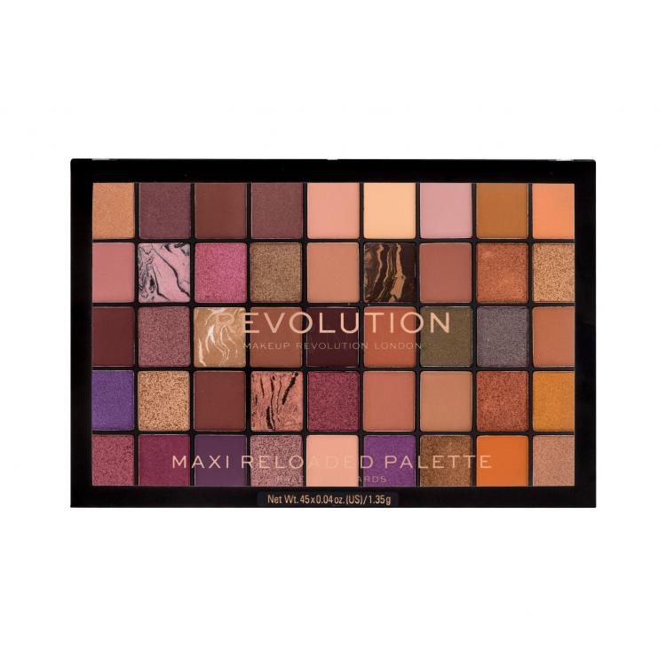 Makeup Revolution London Maxi Re-loaded Oční stín pro ženy 60,75 g Odstín Infinite Bronze