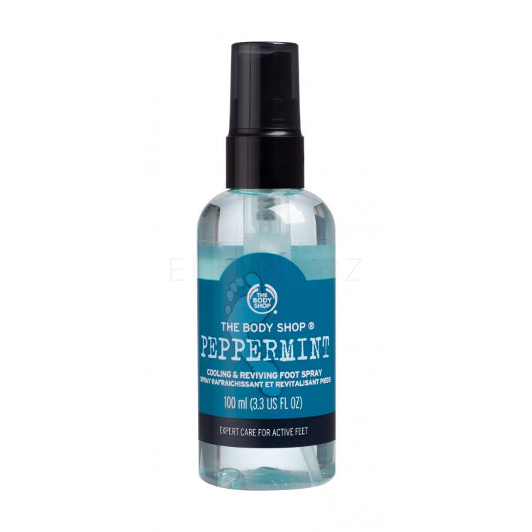 The Body Shop Peppermint Cooling &amp; Reviving Spray Sprej na nohy pro ženy 100 ml