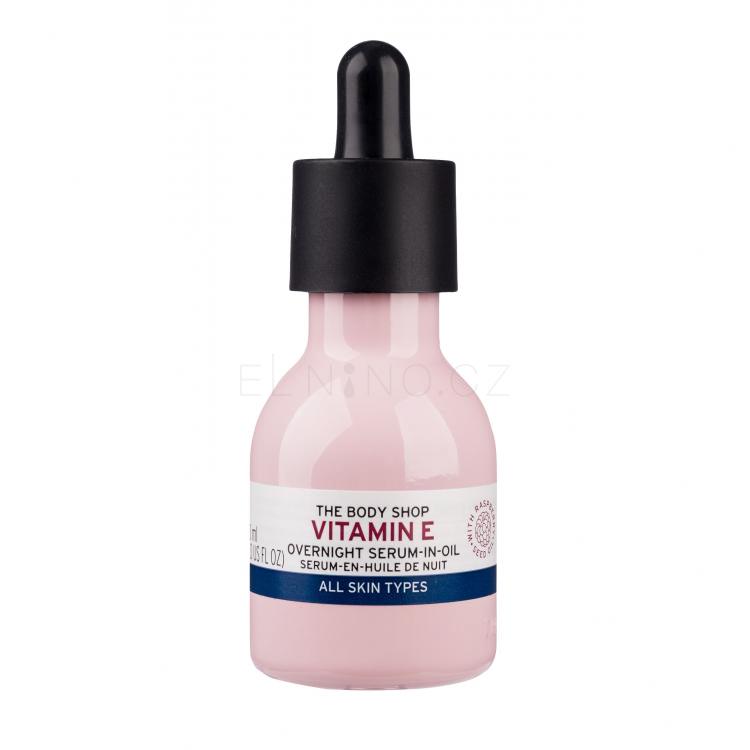 The Body Shop Vitamin E Overnight Serum-In-Oil Pleťové sérum pro ženy 30 ml