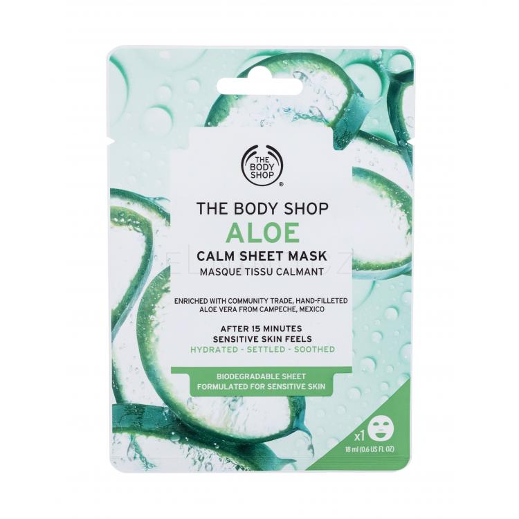 The Body Shop Aloe Calm Sheet Mask Pleťová maska pro ženy 1 ks