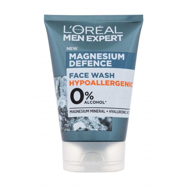 L&#039;Oréal Paris Men Expert Magnesium Defence Face Wash Čisticí gel pro muže 100 ml