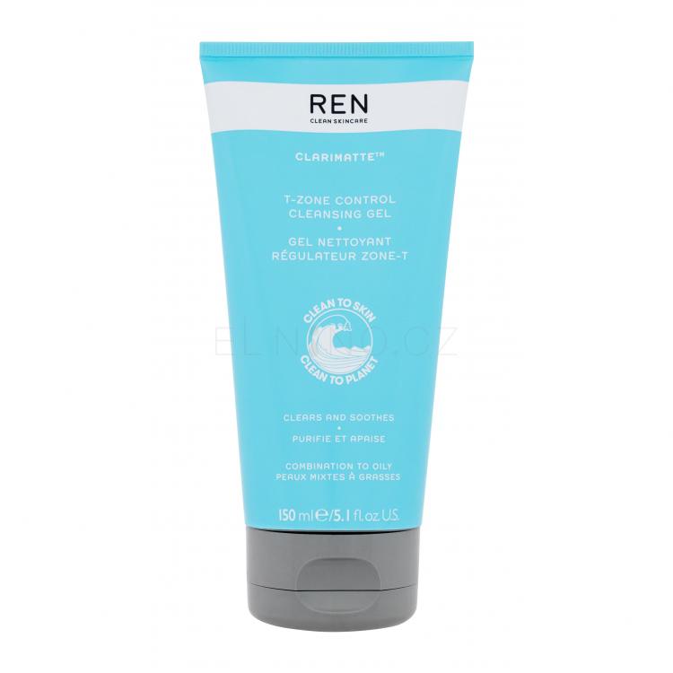 REN Clean Skincare Clarimatte T-Zone Control Cleansing Gel Čisticí gel pro ženy 150 ml