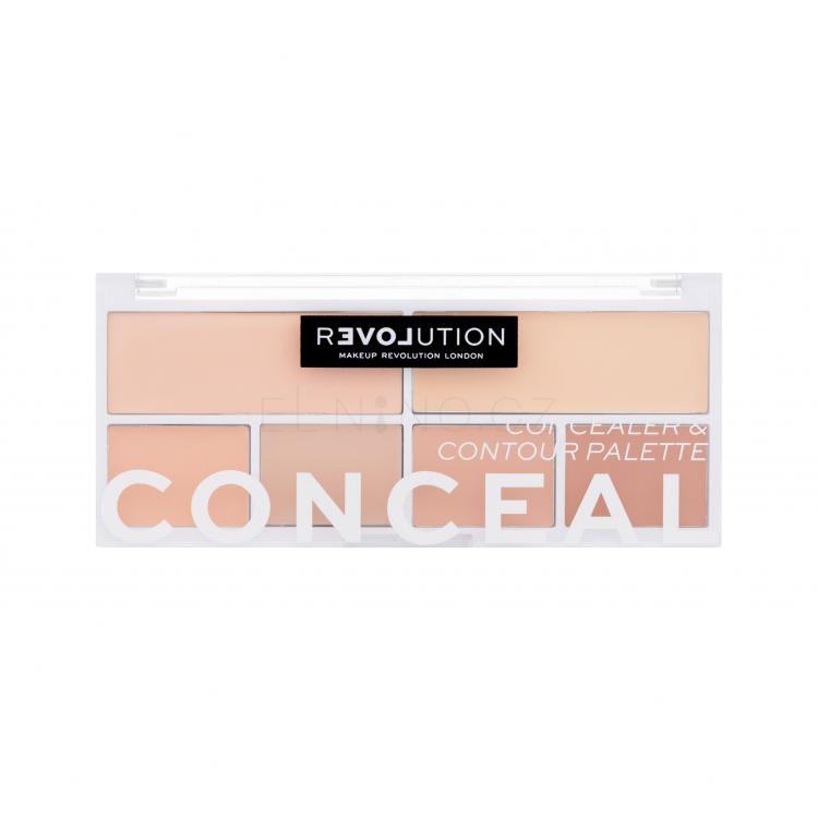 Revolution Relove Conceal Me Concealer &amp; Contour Palette Korektor pro ženy 11,2 g Odstín Fair