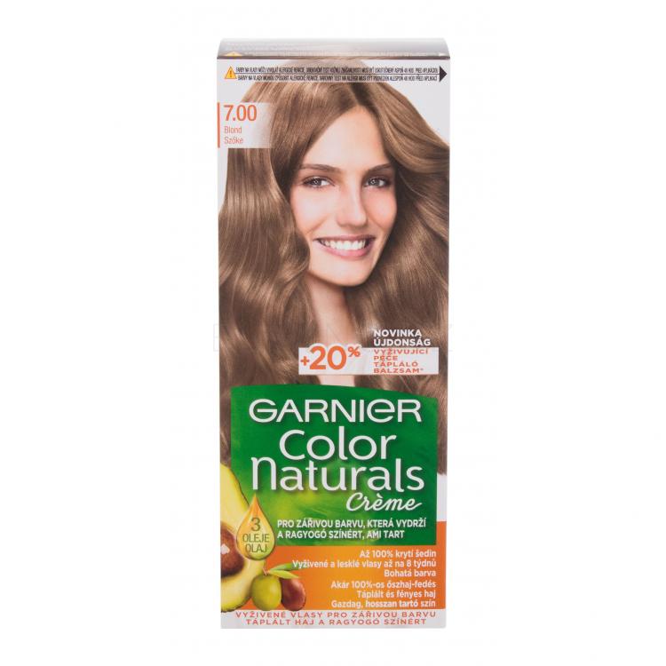 Garnier Color Naturals Créme Barva na vlasy pro ženy 40 ml Odstín 7,00 Natural Blond poškozená krabička