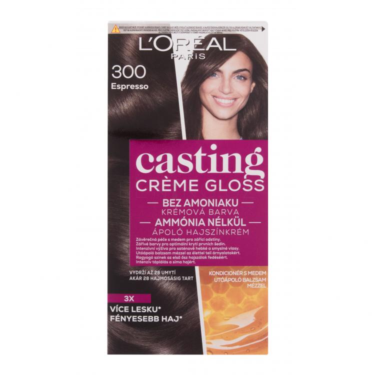 L&#039;Oréal Paris Casting Creme Gloss Barva na vlasy pro ženy 48 ml Odstín 300 Espresso poškozená krabička