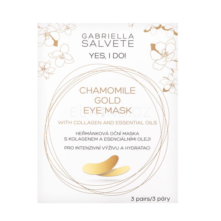 Gabriella Salvete Yes, I Do! Chamomile Gold Eye Mask Maska na oči pro ženy 3 ks